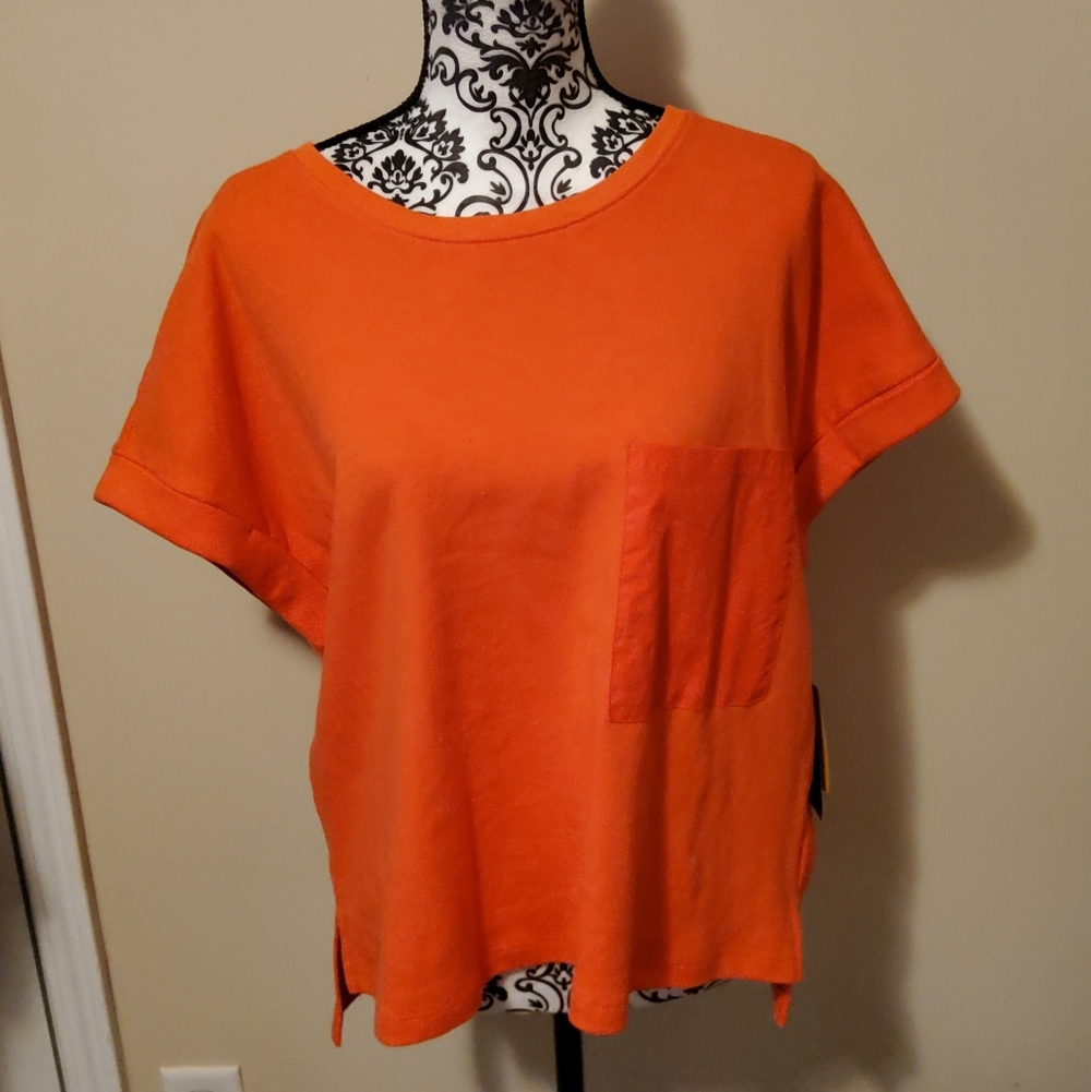 Avia  Activewear Orange T Shirt Size Large